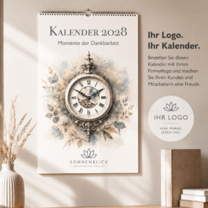 Personalisierter Wochenkalender „Momente der Zeit“ - mit Logo